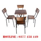 Bàn ghế gỗ cà phê Fansipan Thanh Hà MS901