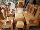 Bàn ghế gỗ sồi nga tay 10 Đỗ Điệp