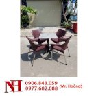Bộ bàn ghế nhựa cafe Hoàng Trung Tín NH-29104