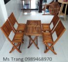 Bàn ghế  gỗ xếp Việt An -VA02