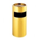 Thùng rác inox có gạt tàn màu mạ vàng GT2561-V