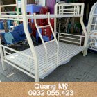 Giường tầng sắt hộp vuông trẻ em Quang Mỹ GSTEQM 1mx1m4