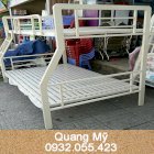 Giường tầng sắt hộp vuông trẻ em Quang Mỹ GSTEQM 1m2x1m6