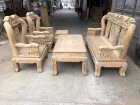 Bàn ghế phòng khách Minh Quốc Voi gỗ cẩm vàng
