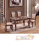 Bộ bàn ăn cổ điển Mina Furniture MN-BA712B-16 (1600*900*760)