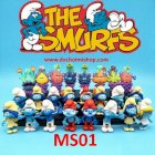 Set 24 mô hình The Smurfs - Xì Trum MS01