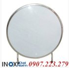 Bàn ghế inox, bàn tròn inox đương kính 1m DN04