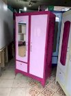 Tủ sắt quần áo 1m6x90 màu hồng