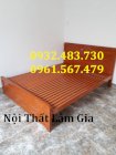 Giường sắt hộp giả gỗ Lâm Gia 1m6x2m LG-102-1m6