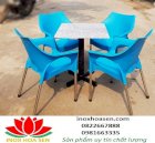 Bộ bàn ghế inox cafe-HS50