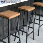 Ghế bar mặt gỗ TM-B02