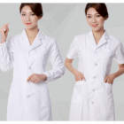 Áo bác sỹ nữ vải non cộc tay