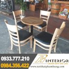 Bộ bàn ghế cafe capin gỗ giá rẻ Phạm Hùng - M38