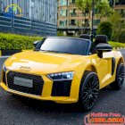 Ô tô điện trẻ em bản quyền AUDI R8 cao cấp màu vàng Audi R8-V