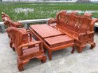 Bộ bàn ghế tần thuỷ hoàng gỗ hương đá tay 12