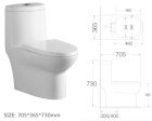 Bồn cầu một khối (Bệt toilet) Attax OTP - 02