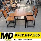 Bàn ghế gỗ quán ăn Minh Đức - MD055