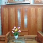 Tủ quần áo gỗ xoan đào mun - Ngọc Hoàng
