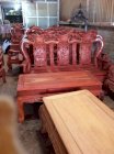 Bộ bàn ghế minh quốc đào gỗ hương huyết Ngọc Hoàng