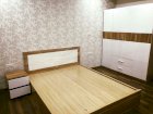 Bộ giường tủ kệ bàn phấn gỗ tự nhiên Ngọc Hoàng NH7