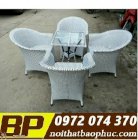 Bàn ghế mây nhựa TB-1140