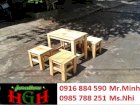 Bàn ghế gỗ không tựa HGH 794