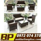 Bàn ghế cafe nhựa giả mây Bảo Phúc CF-001