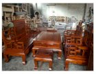Bộ bàn ghế phòng khách kiểu sơn thủy gỗ hương vân - Thu Hà