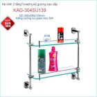 Kệ kính 2 tầng,Kệ kiếng 2 tầng Tovashu KAG-304SU139