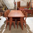 Bộ bàn ghế gỗ phòng ăn ( 1 bàn + 6 ghế) Đại Dương