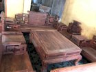 Bộ bàn ghế sơn thủy gỗ cẩm chân 14 - Thu Tú