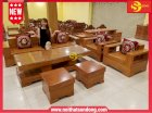 Bộ sofa kiểu Nhật gõ đỏ 7 món -Gỗ mỹ nghệ Sơn Đông