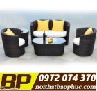 Bàn ghế nhựa giả mây Bảo Phúc NGH-006