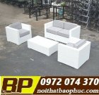 Sofa nhà hàng - cafe nhựa giả mây Bảo Phúc SF-006