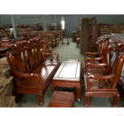 Bộ bàn ghế quốc đào gỗ lim Tuấn Long BGK002