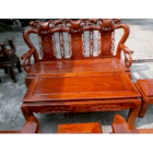 Bộ bàn ghế Quốc đào gỗ xà cừ Tuấn Long BGK007
