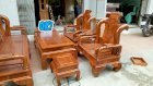 Bộ ghế tần thuỷ hoàng gỗ hương đá cột 12 Lâm Tới