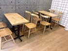Bộ bàn ghế cafe gỗ 4 ghế 1 bàn Trí Toàn TT-19
