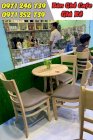 Bàn ghế gỗ cafe Minh Khôi MK132