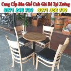 Bàn ghế cafe trà sữa giá Minh Khôi MK02