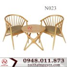 Bộ bàn ghế nhà hàng gỗ Genny cổ điển 2 ghế 1 bàn Nguyễn N023