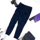 Quần jogger thun nam màu xanh denim BRIOQJG002