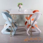 Bộ bàn ăn 1.4m 4 ghế Lavaco T127-4×254