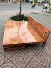 Ghế sofa giường xếp gỗ sồi Mộc Sơn Lâm