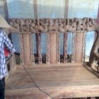 Bộ bàn ghế chim đào gỗ Hương Vân tay 12 Huy Tuyển BCH02