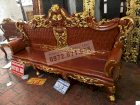 Bộ bàn ghế phòng khách Louis Hoàng Gia dát vàng gỗ hương Phạm Gia