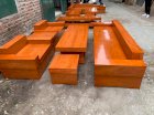 Bộ sofa gỗ chữ H gỗ hương đá Nội thất Dũng Trang SF1