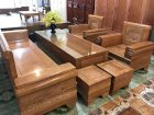Bộ sofa góc gỗ sồi Huy Tuyển