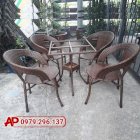 Bbàn ghế cafe sân vườn Anh Phi AP 040