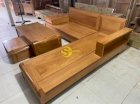 Sofa kiểu dáng chân cong nghệ thuật gỗ gõ đỏ - Sơn Đông
